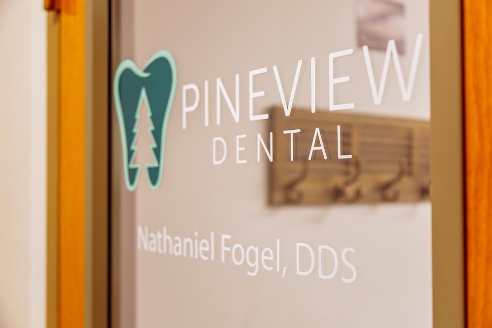 front door at pineview dental in columbia md