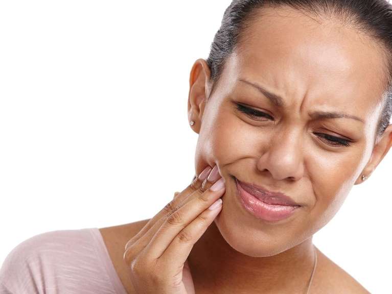 woman with a toothache in columbia md